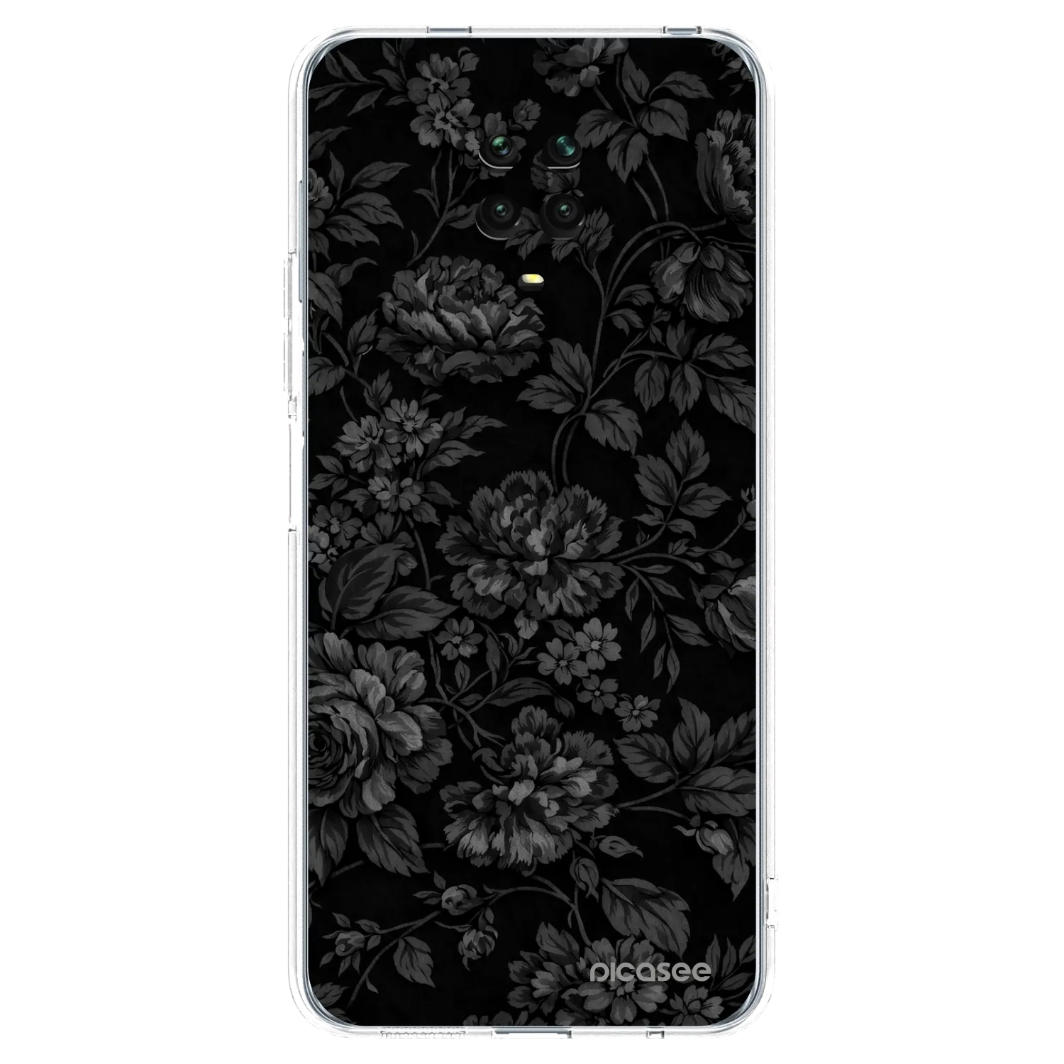 Picasee silikonowe przeźroczyste etui na Xiaomi Redmi Note 9 Pro - Dark Romance