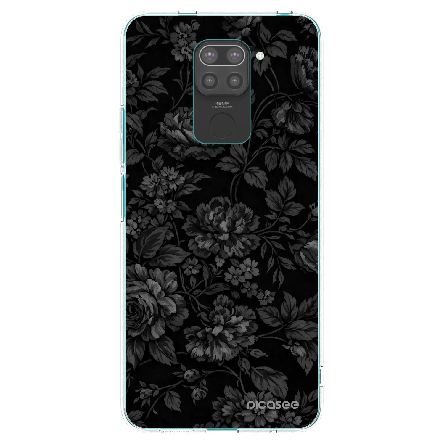 Picasee silikonowe czarne etui na Xiaomi Redmi Note 9 - Dark Romance