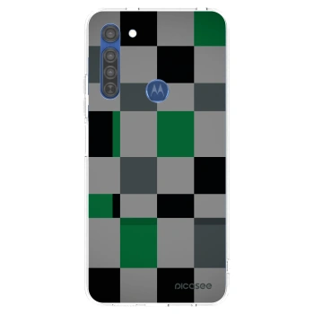 Etui na Motorola Moto G8 - Block Grid