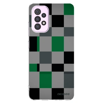 Picasee silikonowe przeźroczyste etui na Samsung Galaxy A32 5G A326B - Block Grid