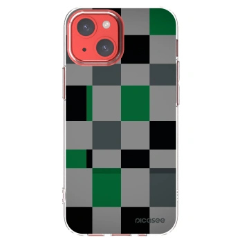 Picasee silikonowe przeźroczyste etui na Apple iPhone 13 mini - Block Grid