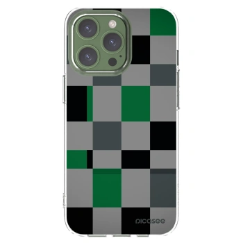 Picasee silikonowe przeźroczyste etui na Apple iPhone 13 Pro - Block Grid