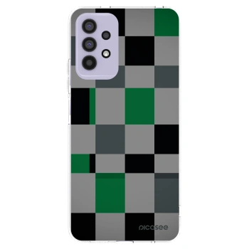 Picasee silikonowe przeźroczyste etui na Samsung Galaxy A32 4G SM-A325F - Block Grid