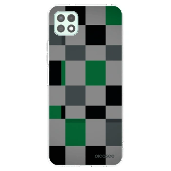 Picasee silikonowe przeźroczyste etui na Samsung Galaxy A22 A226B 5G - Block Grid