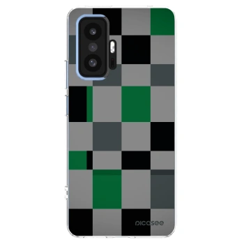 Picasee silikonowe przeźroczyste etui na Xiaomi 11T - Block Grid