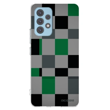 Picasee silikonowe przeźroczyste etui na Samsung Galaxy A53 5G A536 - Block Grid