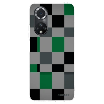 Picasee silikonowe przeźroczyste etui na Huawei Nova 9 SE - Block Grid