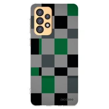 Picasee silikonowe przeźroczyste etui na Samsung Galaxy A33 5G A336 - Block Grid