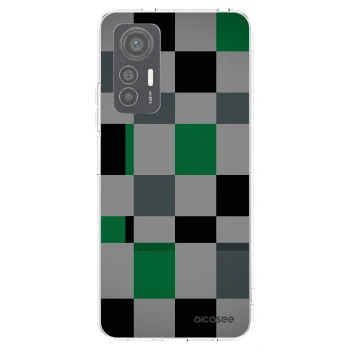 Picasee silikonowe przeźroczyste etui na Xiaomi 12 Lite - Block Grid
