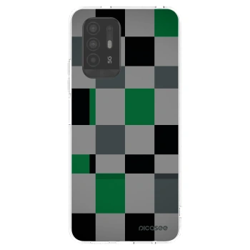 Picasee silikonowe przeźroczyste etui na OPPO A94 5G - Block Grid