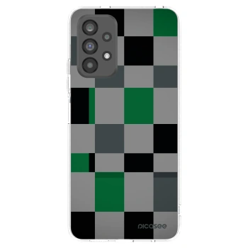 Picasee silikonowe przeźroczyste etui na Samsung Galaxy A73 5G - Block Grid