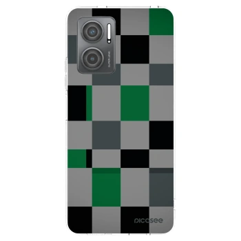 Picasee silikonowe przeźroczyste etui na Xiaomi Redmi 10 5G - Block Grid