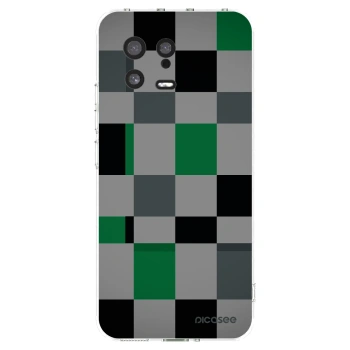 Picasee silikonowe przeźroczyste etui na Xiaomi 13 - Block Grid
