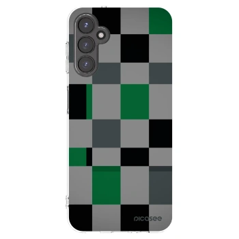 Picasee silikonowe przeźroczyste etui na Samsung Galaxy A14 4G A145R - Block Grid