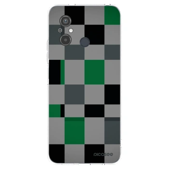 Picasee silikonowe przeźroczyste etui na Xiaomi Redmi 12C - Block Grid