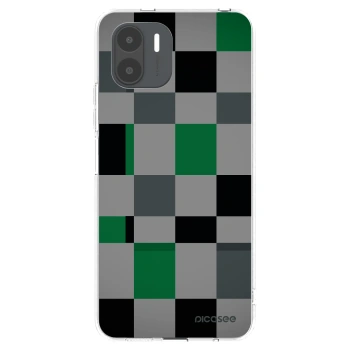 Picasee silikonowe przeźroczyste etui na Xiaomi Redmi A2 - Block Grid