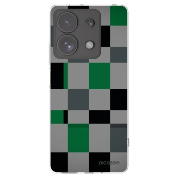 Picasee silikonowe przeźroczyste etui na Xiaomi Redmi Note 13 Pro 4G - Block Grid