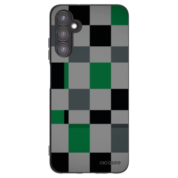 Picasee silikonowe czarne etui na Samsung Galaxy A05s A057G - Block Grid