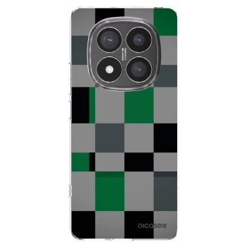 Picasee silikonowe przeźroczyste etui na Xiaomi Redmi Note 14 Pro+ 5G - Block Grid