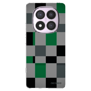 Picasee silikonowe przeźroczyste etui na Xiaomi Redmi Note 14 Pro 5G - Block Grid