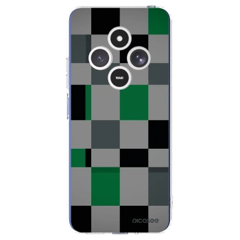 Picasee silikonowe przeźroczyste etui na Xiaomi Redmi 14C - Block Grid