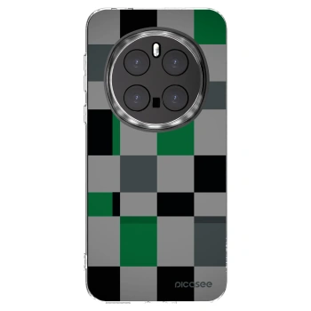 Picasee silikonowe przeźroczyste etui na Honor Magic7 Pro 5G - Block Grid