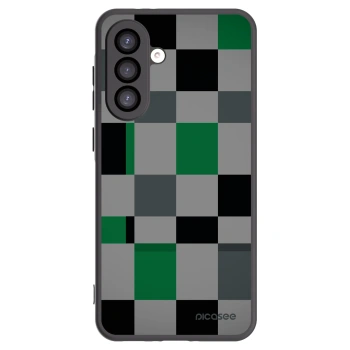 Picasee silikonowe czarne etui na Samsung Galaxy A26 5G A266B - Block Grid