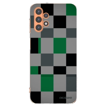 Picasee silikonowe przeźroczyste etui na Samsung Galaxy A13 5G - Block Grid