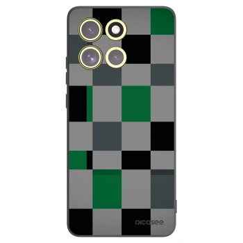 Picasee silikonowe czarne etui na Motorola Moto G86 5G - Block Grid