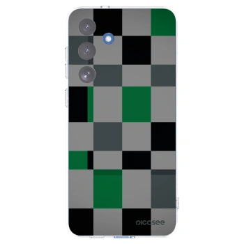 Picasee silikonowe przeźroczyste etui na Samsung Galaxy S25 FE 5G - Block Grid