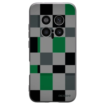 Picasee silikonowe czarne etui na Honor Magic8 Pro 5G - Block Grid