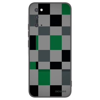 Picasee silikonowe czarne etui na Samsung Galaxy S20 G980F - Block Grid