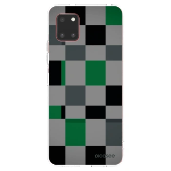Picasee silikonowe przeźroczyste etui na Samsung Galaxy Note 10 Lite N770F - Block Grid