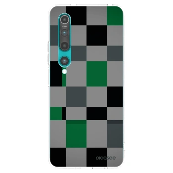 Picasee silikonowe przeźroczyste etui na Xiaomi Mi 10 - Block Grid