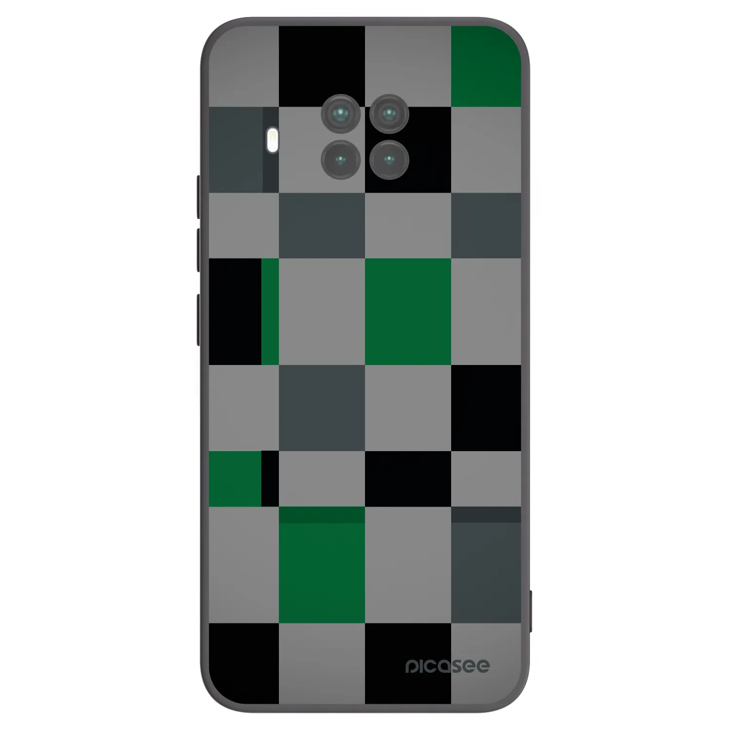 Picasee silikonowe czarne etui na Xiaomi Mi 10T Lite - Block Grid