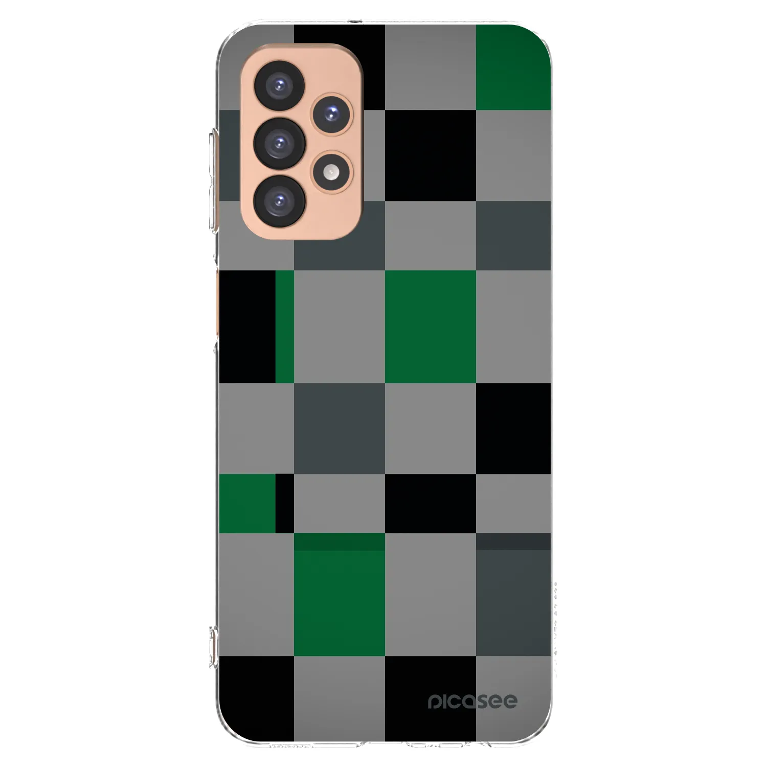 Picasee silikonowe przeźroczyste etui na Samsung Galaxy A23 A236B 5G - Block Grid