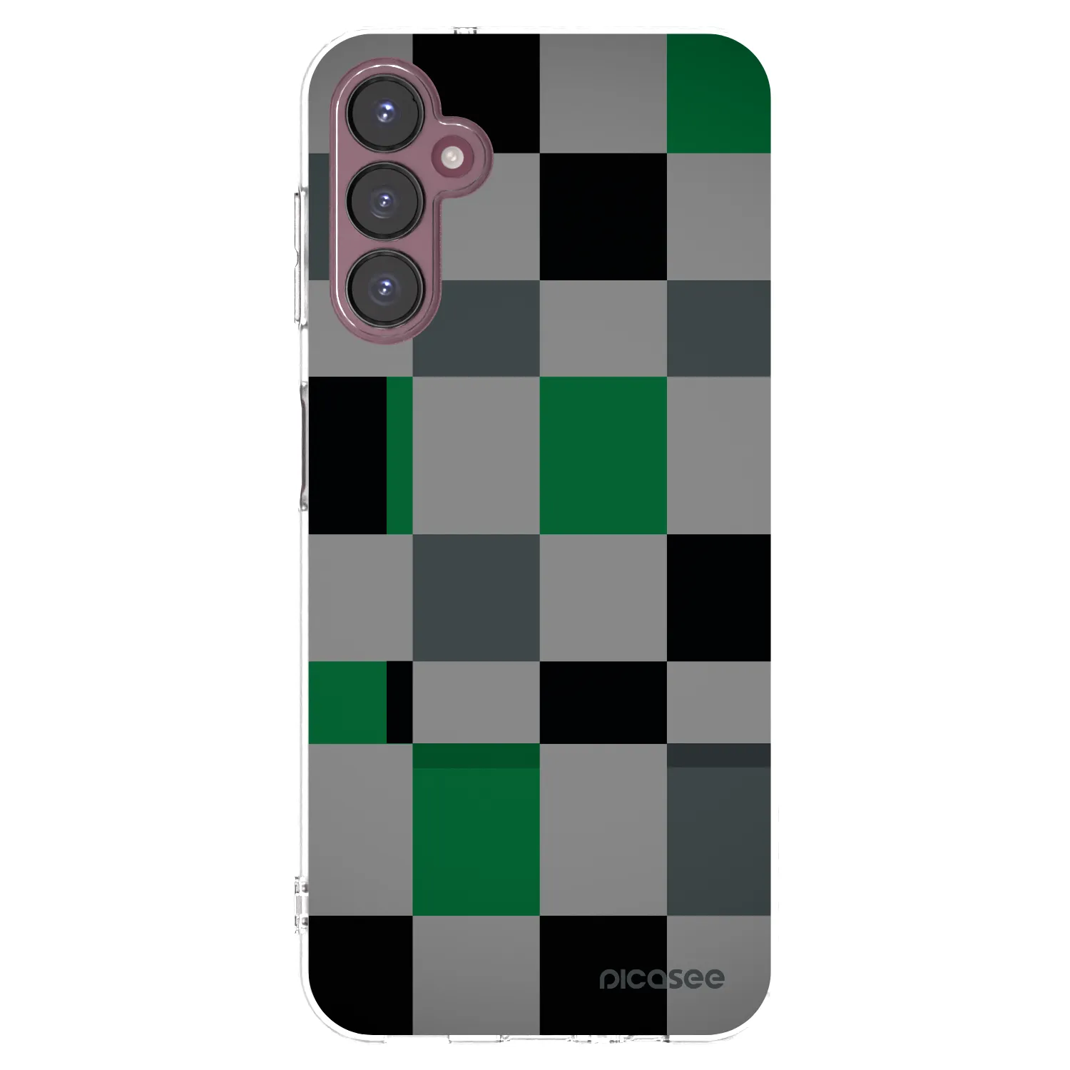 Picasee silikonowe przeźroczyste etui na Samsung Galaxy A05s A057G - Block Grid
