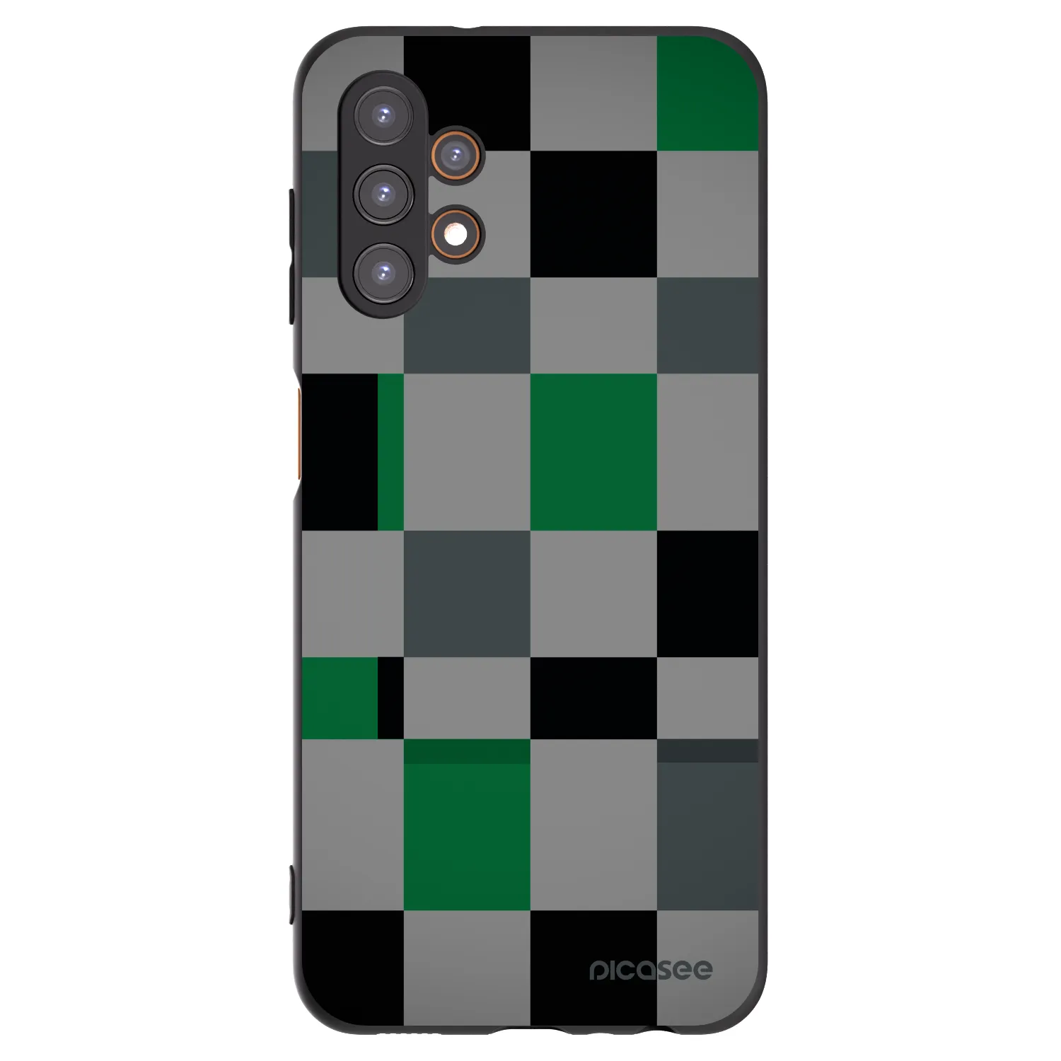 Picasee silikonowe czarne etui na Samsung Galaxy A13 5G - Block Grid