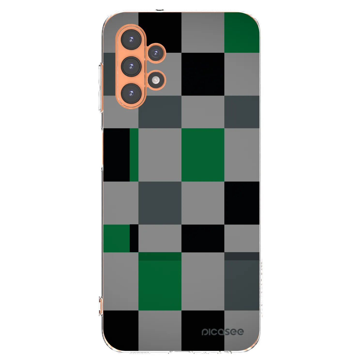 Picasee silikonowe przeźroczyste etui na Samsung Galaxy A13 5G - Block Grid