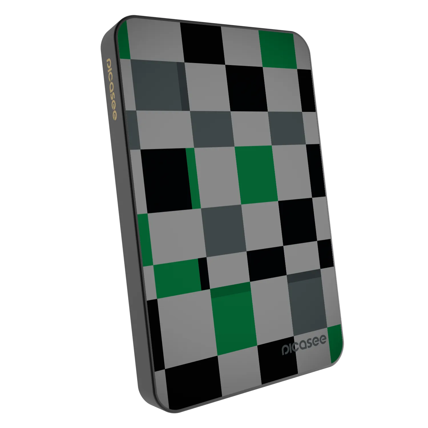 Picasee Powerbank z MagSafe 5 000 mAh Szary - Block Grid