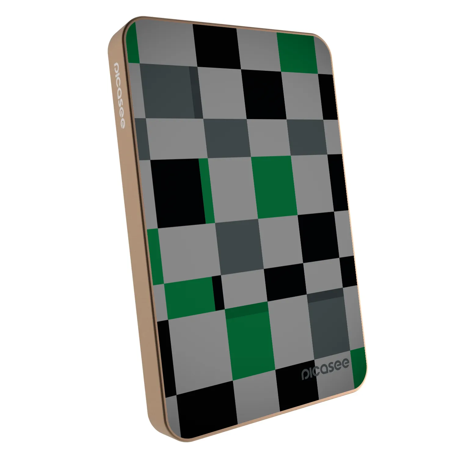 Picasee Powerbank z MagSafe 5 000 mAh Złoty - Block Grid