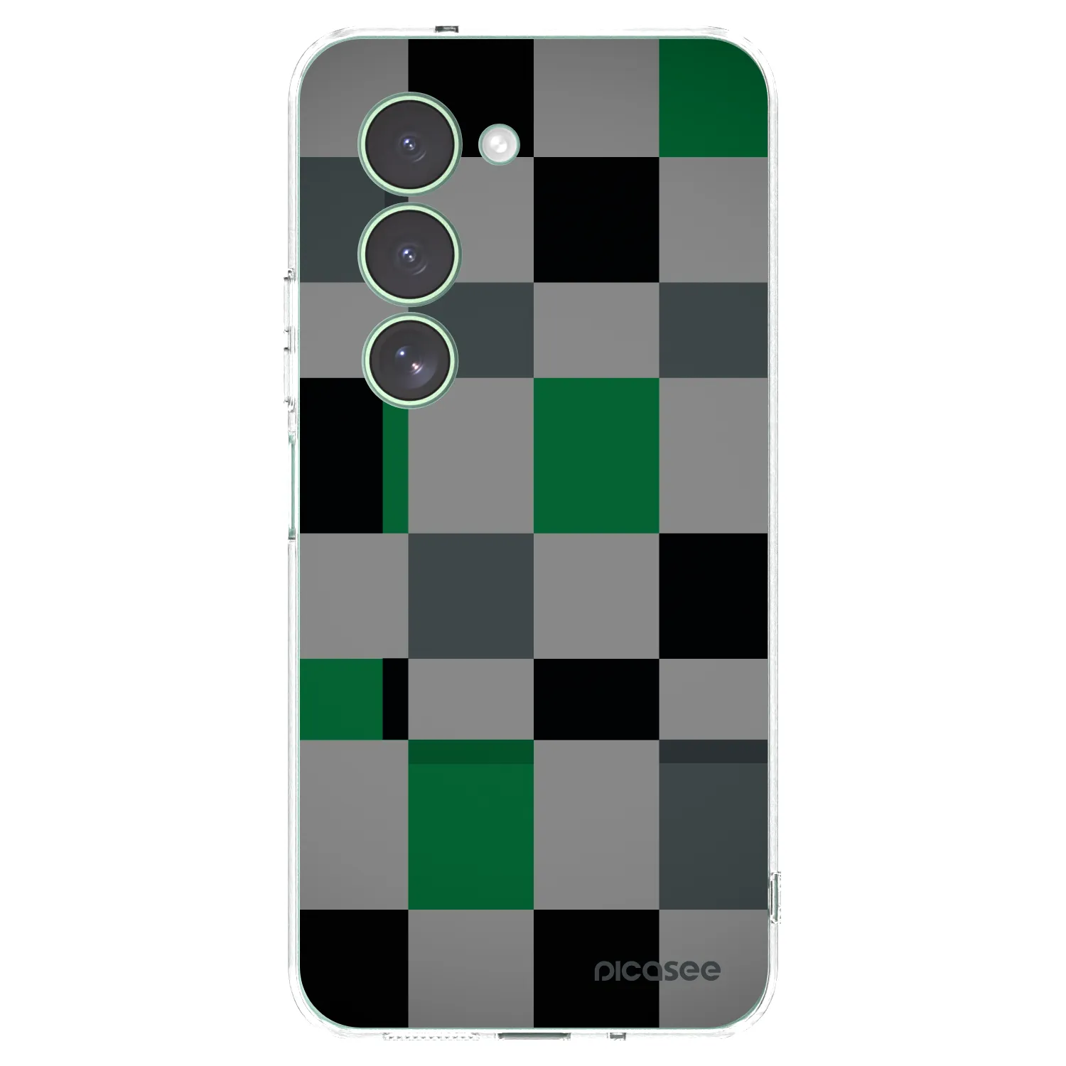 Picasee silikonowe przeźroczyste etui na Xiaomi Redmi 15 5G - Block Grid