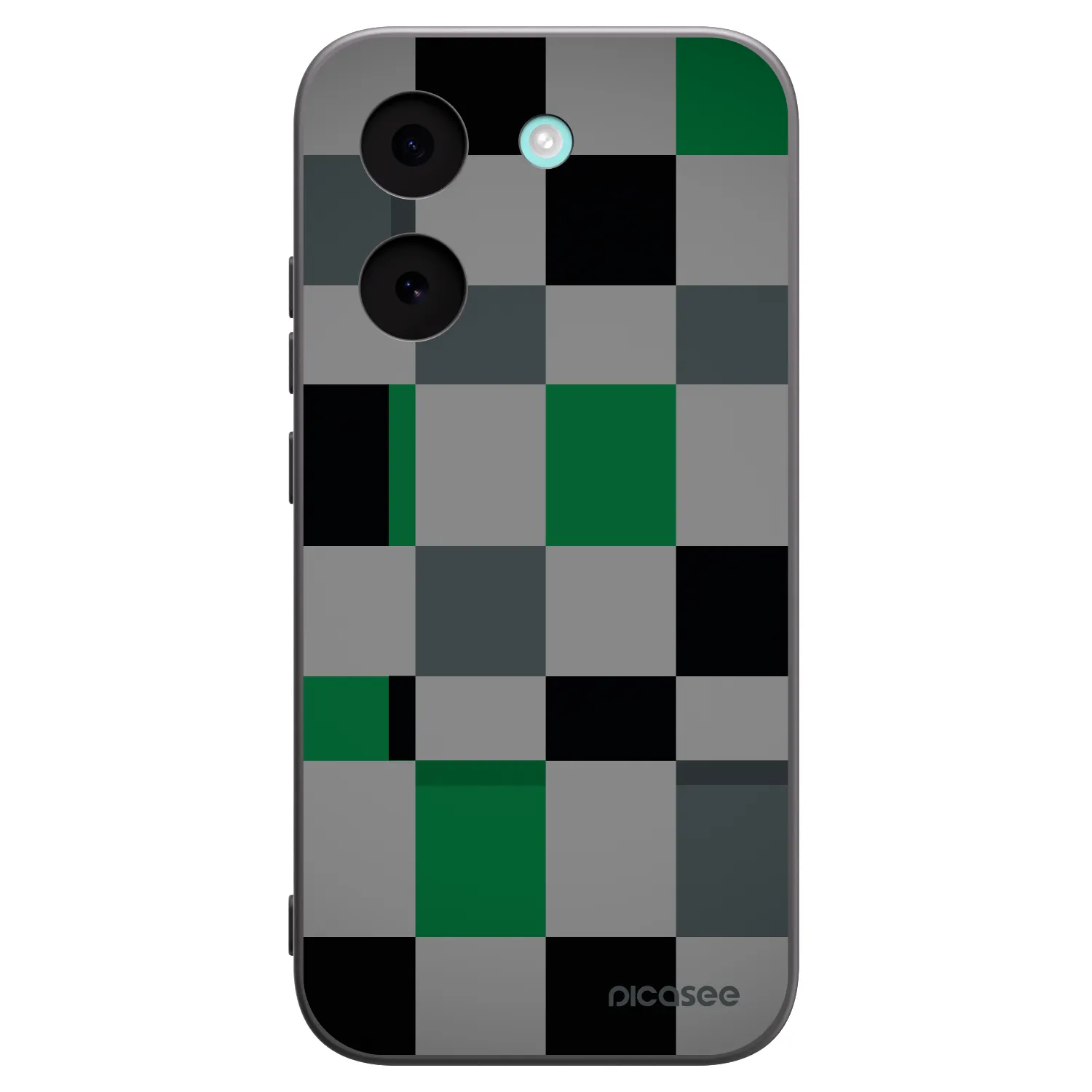 Picasee silikonowe czarne etui na Xiaomi Poco X8 Pro - Block Grid