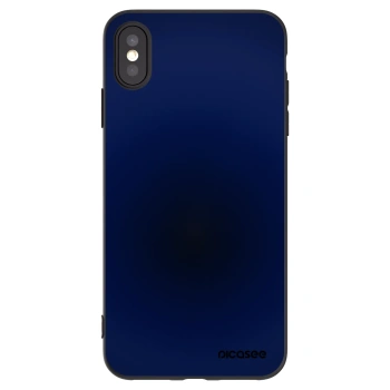 Picasee silikonowe czarne etui na Apple iPhone XS Max - Deep Ocean