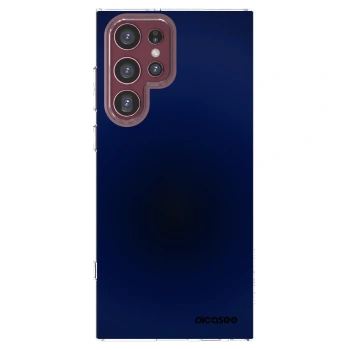 Picasee silikonowe przeźroczyste etui na Samsung Galaxy S22 Ultra 5G - Deep Ocean