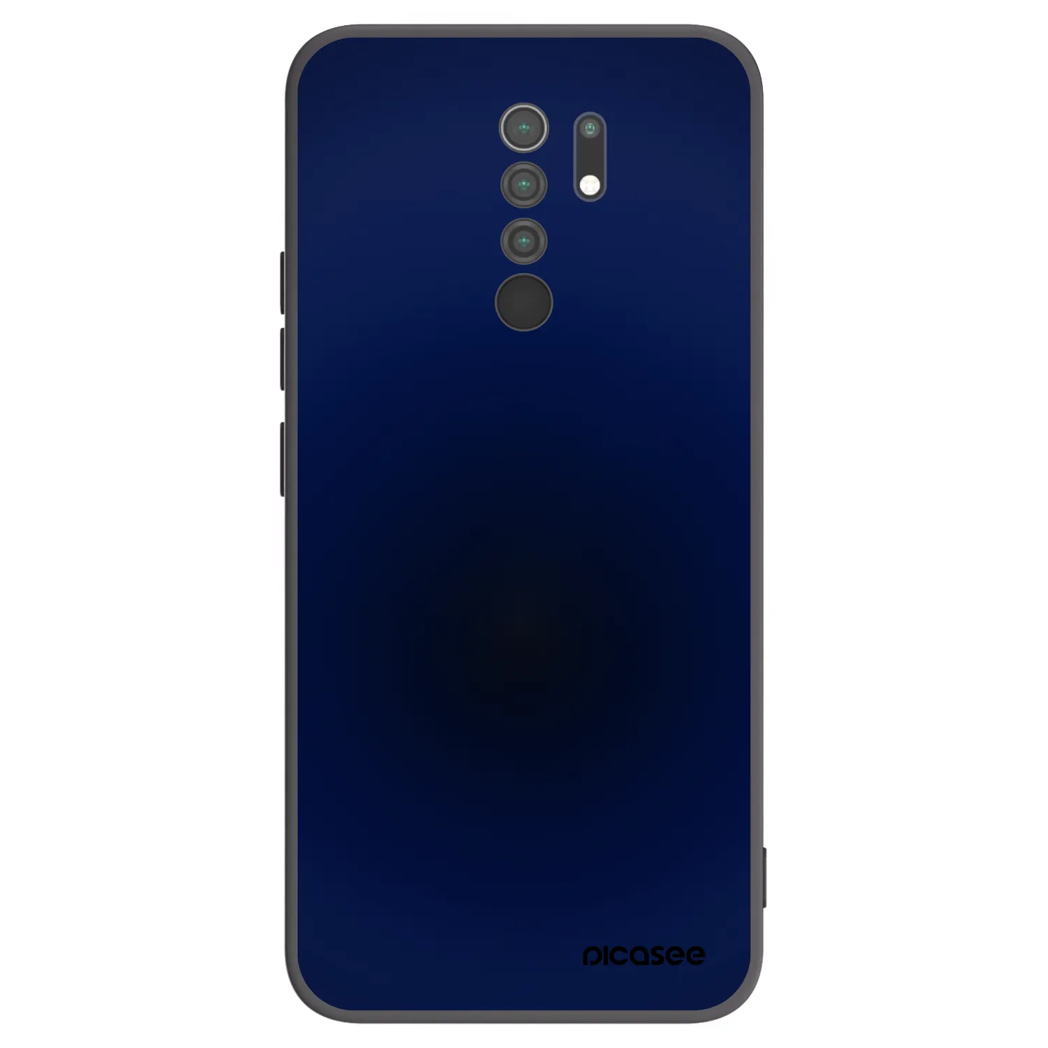 Picasee silikonowe czarne etui na Xiaomi Redmi 9 - Deep Ocean