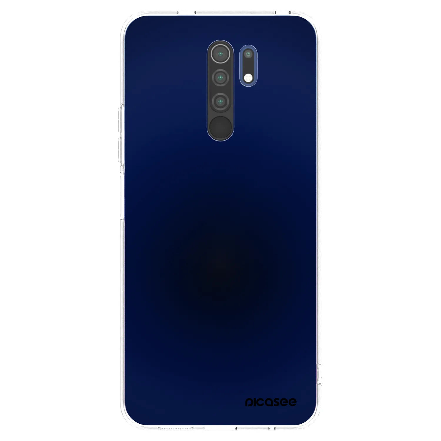 Picasee silikonowe przeźroczyste etui na Xiaomi Redmi 9 - Deep Ocean