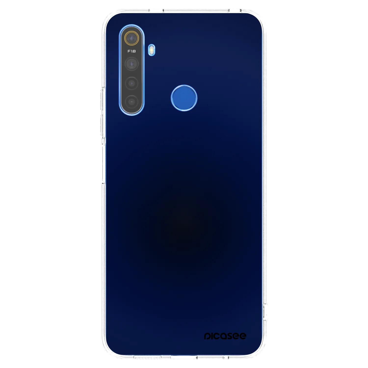Picasee silikonowe przeźroczyste etui na Realme 5 - Deep Ocean