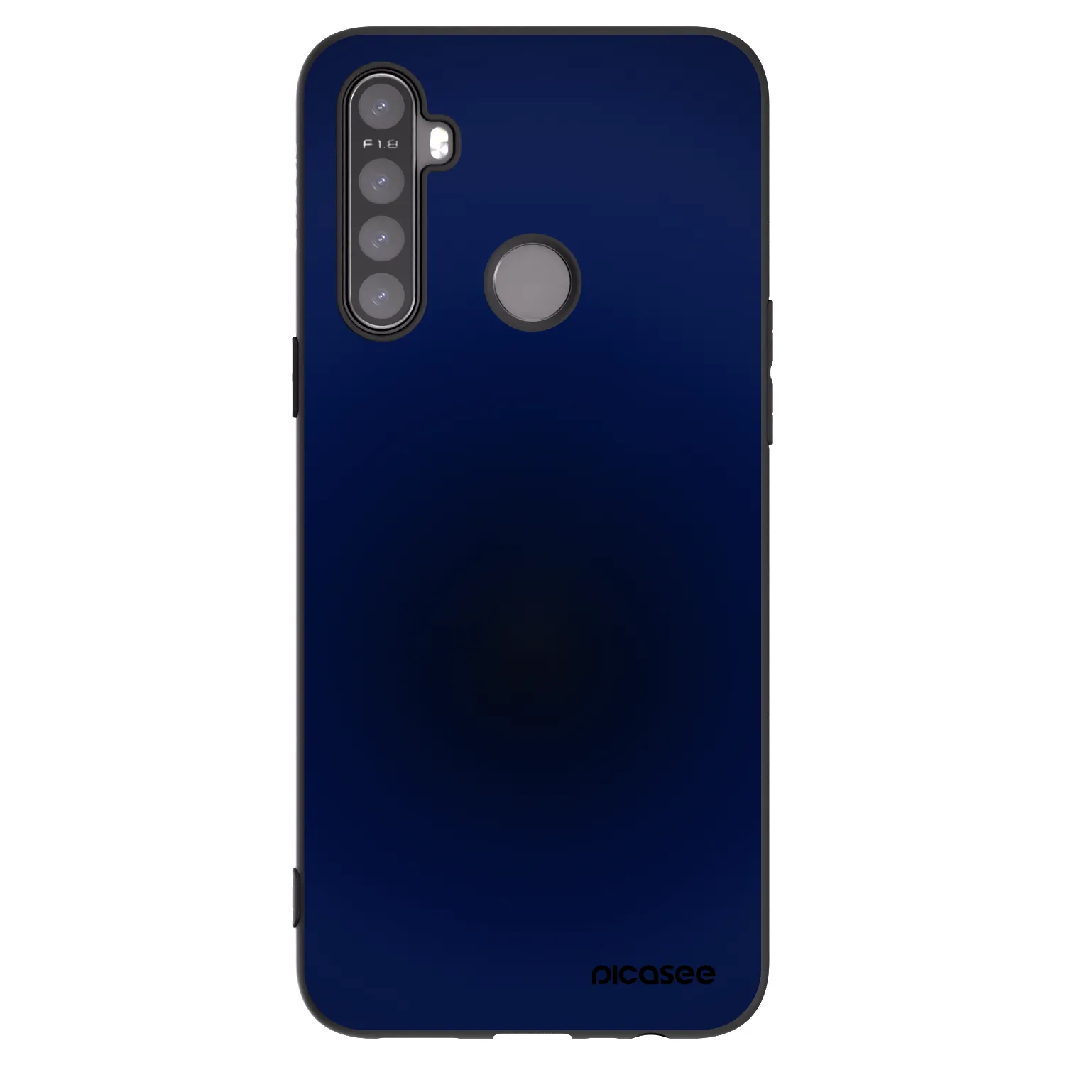 Picasee silikonowe czarne etui na Realme 5 - Deep Ocean