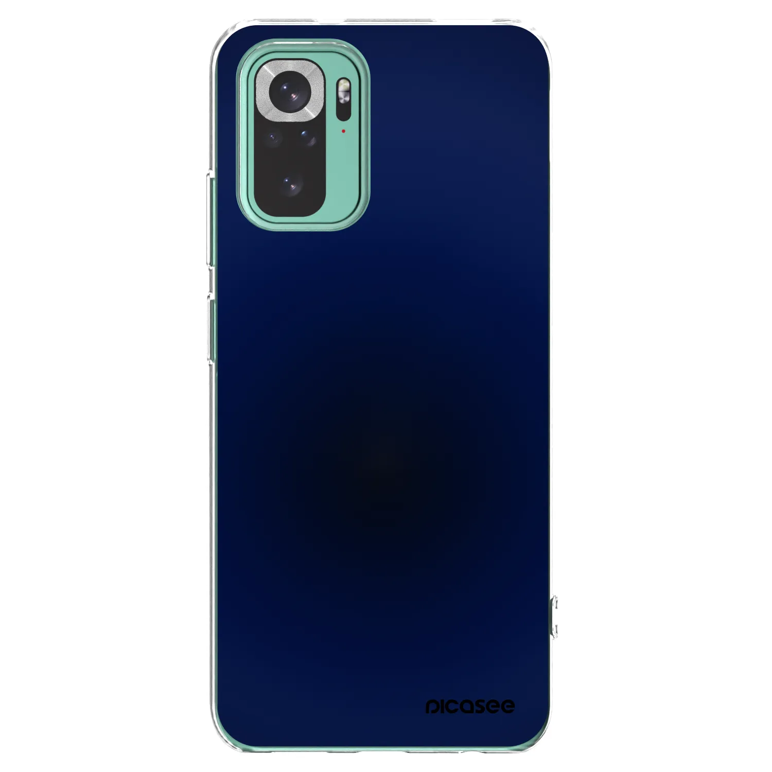Picasee silikonowe przeźroczyste etui na Xiaomi Redmi Note 10 Pro - Deep Ocean
